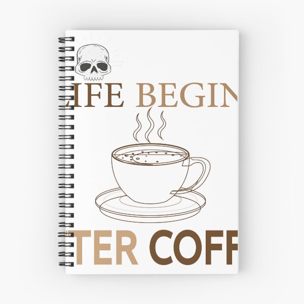 Item preview, Life Begins After Coffee designed and sold by BrewMood Studio.