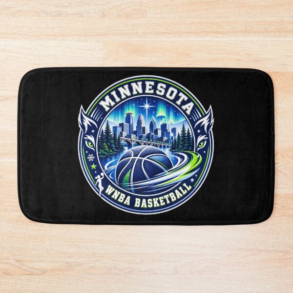 Item preview, Minnesota Women’s Basketball Northern Lights Skyline Emblem designed and sold by TKOprintdesigns.