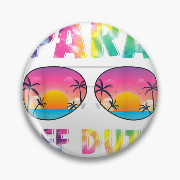 Item preview, para Off Duty Paraprofessional Last Day of School tie dye T-Shirt designed and sold by kevincuellar.