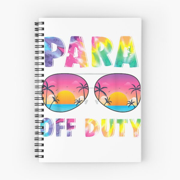 Item preview, para Off Duty Paraprofessional Last Day of School tie dye T-Shirt designed and sold by kevincuellar.