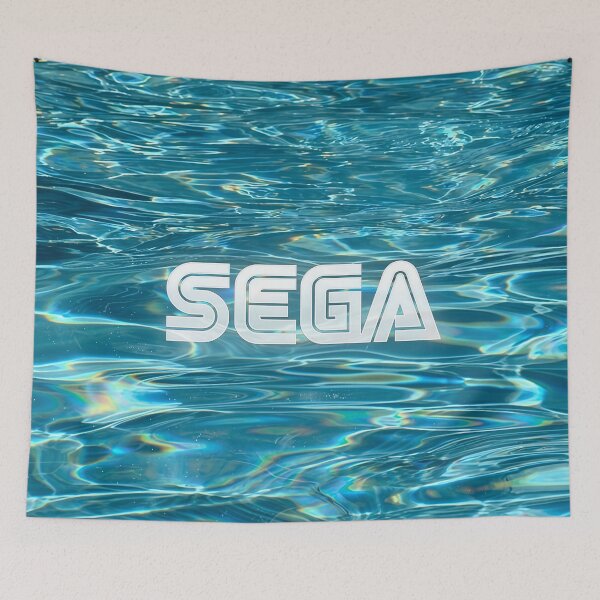 Item preview, SEGA Aqua Frutiger Aero Water World Y2K Gaming Print designed and sold by N0WUC1.