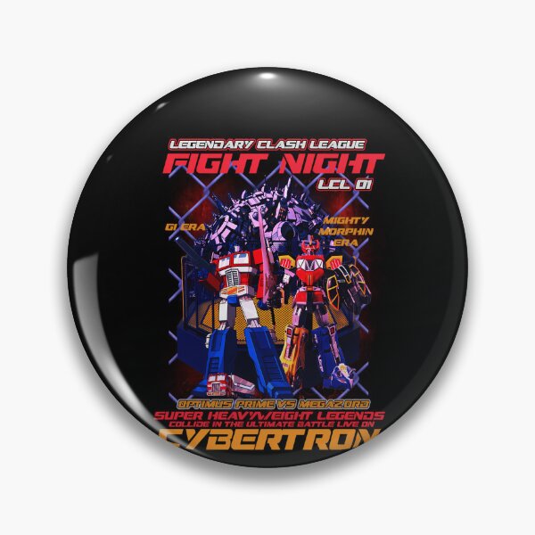 Item preview, Optimus Prime Vs Megazord Fight Night Cybertron designed and sold by SeamlessWord.