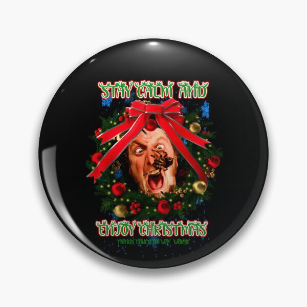 Item preview, Stay Calm And Enjoy Christmas Wreath Spider designed and sold by SeamlessWord.