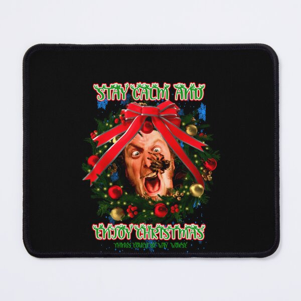 Item preview, Stay Calm And Enjoy Christmas Wreath Spider designed and sold by SeamlessWord.