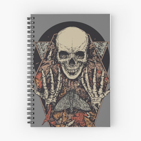 Item preview, Gothic Skull and Moth Dark Aesthetic Illustration designed and sold by Redvibeco.