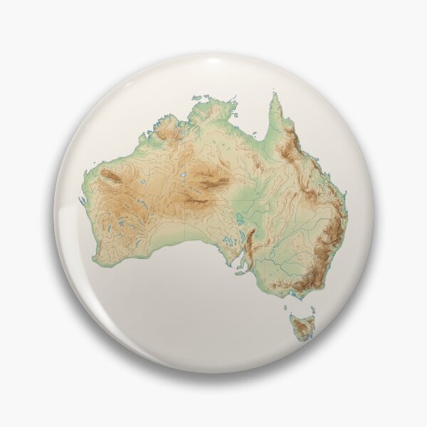 Item preview, Australia Topographic Map designed and sold by Dimensionality.