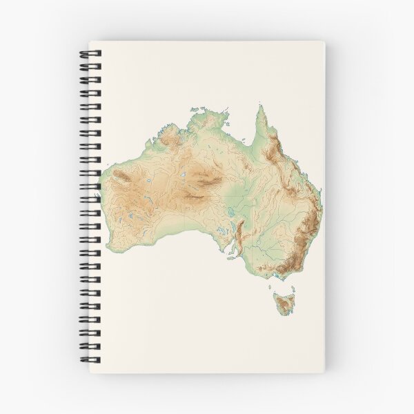 Item preview, Australia Topographic Map designed and sold by Dimensionality.