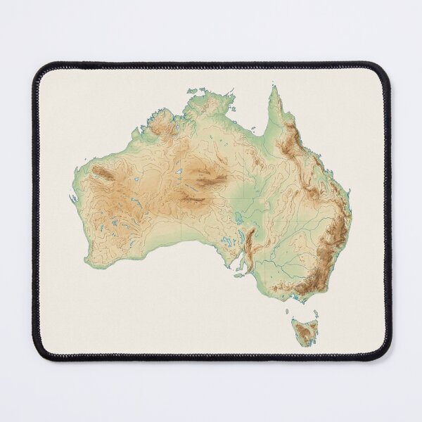 Item preview, Australia Topographic Map designed and sold by Dimensionality.