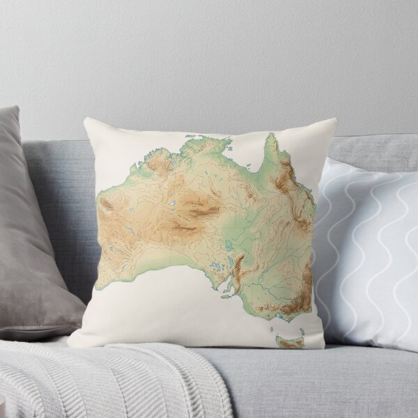 Item preview, Australia Topographic Map designed and sold by Dimensionality.