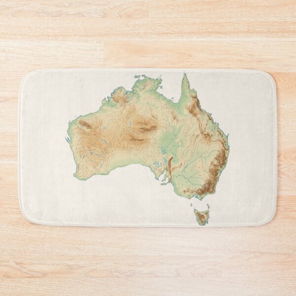 Item preview, Australia Topographic Map designed and sold by Dimensionality.