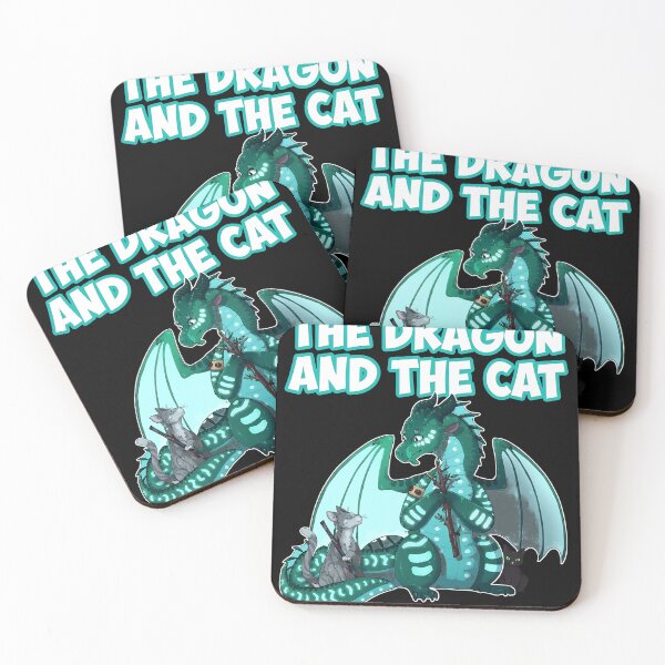 Item preview, Teal Dragon and Grey Companion Woodland Sticks designed and sold by ARTBYKTANA.