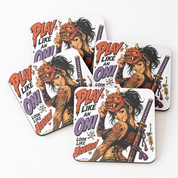 Item preview, samurai oni girl designed and sold by aliraweb.