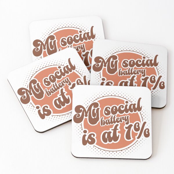Item preview, My Social Battery Is At 1 Percent Introvert Battery Low Meme designed and sold by Please Do Not Read..