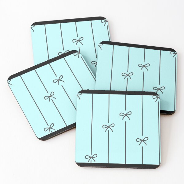 Item preview, Coquette Light Blue with Black Bows Pattern designed and sold by The Retromotel.