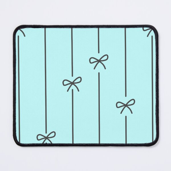 Item preview, Coquette Light Blue with Black Bows Pattern designed and sold by The Retromotel.