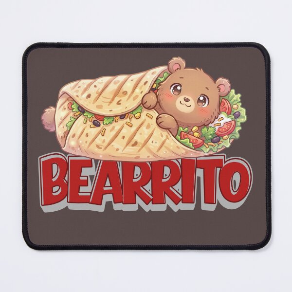 Item preview, Bearrito – Cute Bear Burrito Kawaii Food Pun Design designed and sold by Bluebird Crafted Tee.