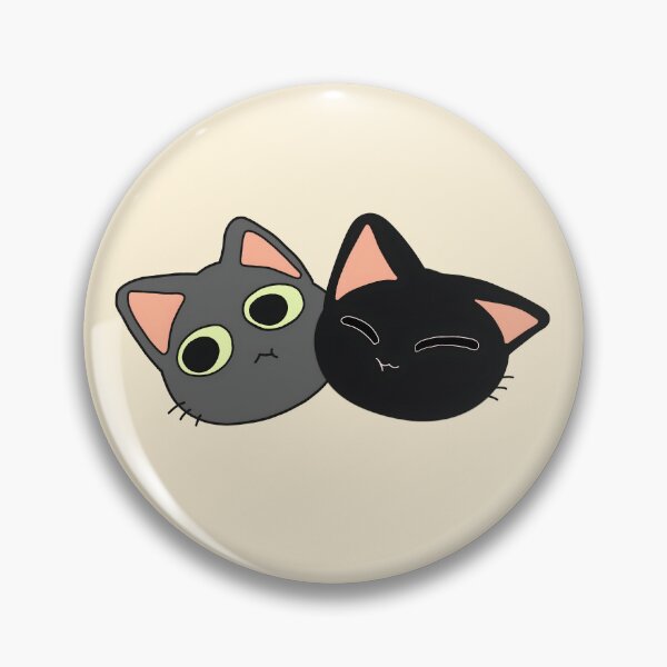 Item preview, Black Cat Nuzzling Grey Cat designed and sold by Deep Descent.