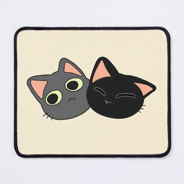 Item preview, Black Cat Nuzzling Grey Cat designed and sold by Deep Descent.
