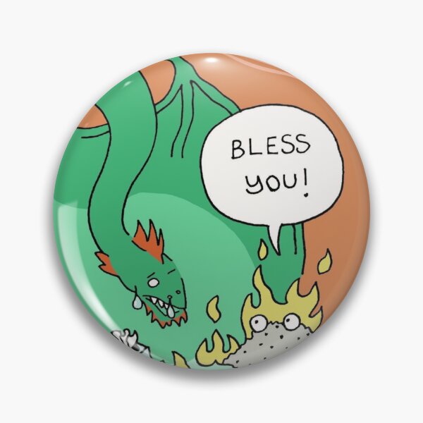 Item preview, Dragon Sneezes Fire Bless You Humor designed and sold by Lilyaena.
