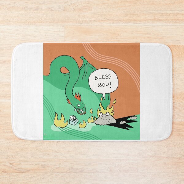 Item preview, Dragon Sneezes Fire Bless You Humor designed and sold by Lilyaena.