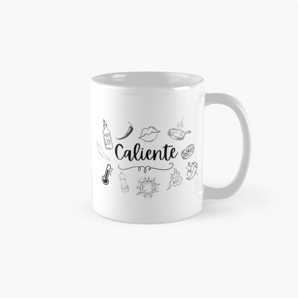 Item preview, Caliente with Black Hot Theme Monochrome Doodles designed and sold by JaymeOctober.