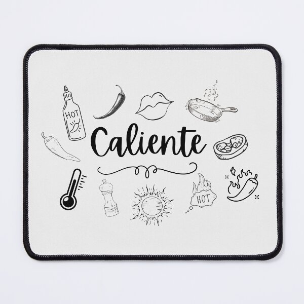 Item preview, Caliente with Black Hot Theme Monochrome Doodles designed and sold by JaymeOctober.