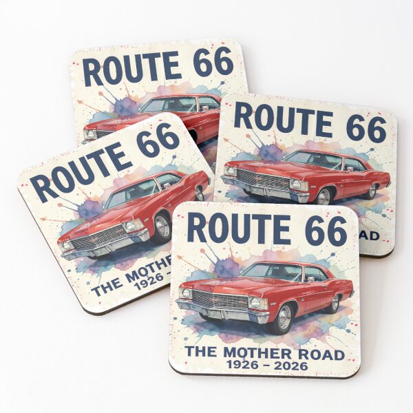 Item preview, Route 66 Centennial 1926-2026 Shirt, The Mother Road Vintage Classic Car T-Shirt, Historic Route 66 Anniversary Tee designed and sold by DigiArt8Design.
