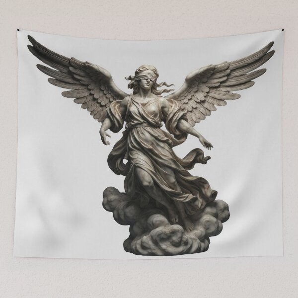 Item preview, Blind Justice Angelic Marble Statue designed and sold by Tout-Puissant.