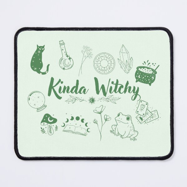 Item preview, Kinda Witchy with Green Monochrome Doodles designed and sold by JaymeOctober.