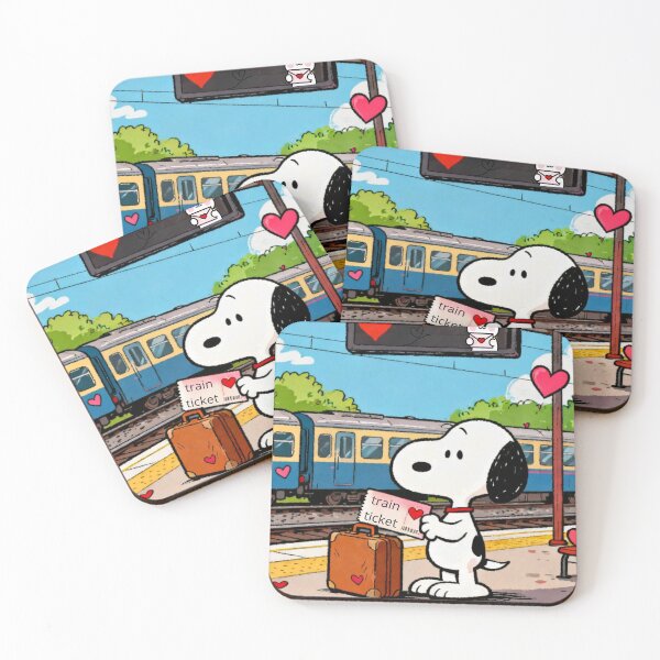 Item preview, Snoopy Train Station Valentine Art designed and sold by Innova_Creations.