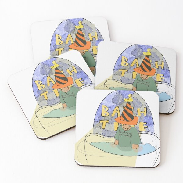 Item preview, Funny Bath Time Bathing Character Traffic Cone Hat Meme Art designed and sold by GloomPop.