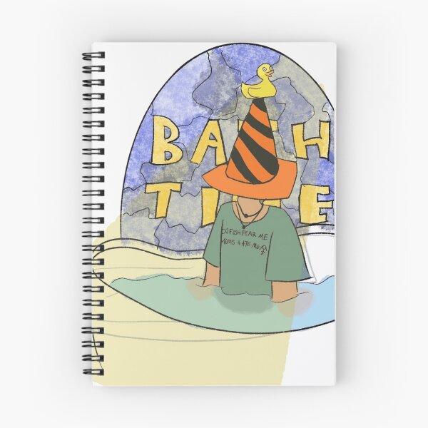 Item preview, Funny Bath Time Bathing Character Traffic Cone Hat Meme Art designed and sold by GloomPop.