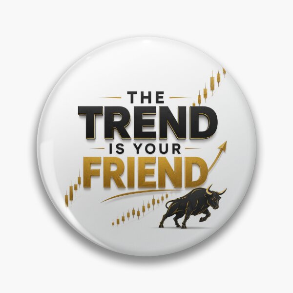 Item preview, The Trend Is Your Friend Trading Bull Market Typography designed and sold by PipForgeStudio .
