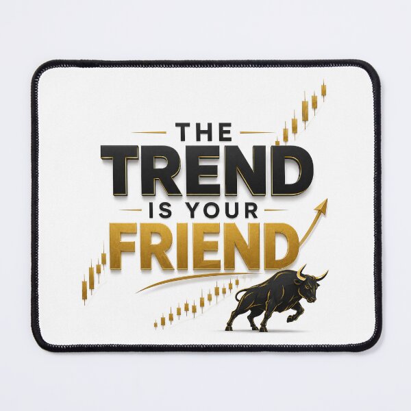 Item preview, The Trend Is Your Friend Trading Bull Market Typography designed and sold by PipForgeStudio .