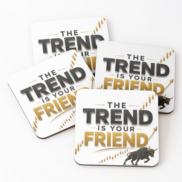 Item preview, The Trend Is Your Friend Trading Bull Market Typography designed and sold by PipForgeStudio .