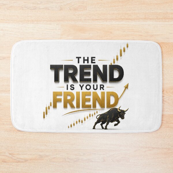 Item preview, The Trend Is Your Friend Trading Bull Market Typography designed and sold by PipForgeStudio .