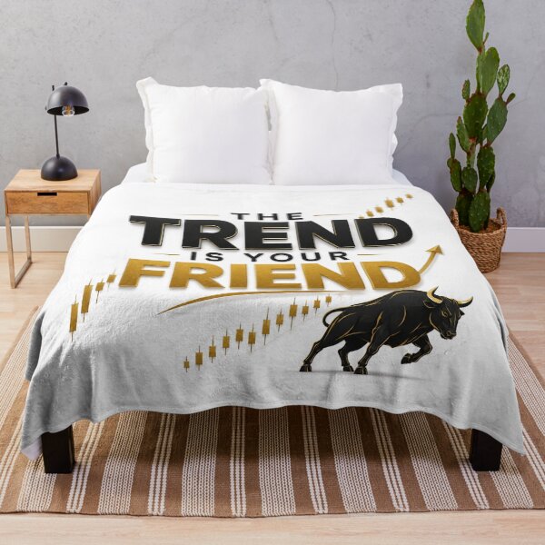 Item preview, The Trend Is Your Friend Trading Bull Market Typography designed and sold by PipForgeStudio .