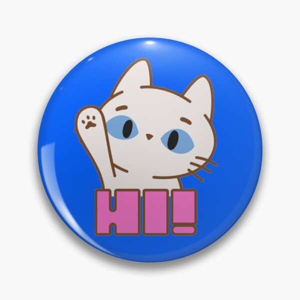 Item preview, Cute Waving Cat Hi Greeting designed and sold by GenZFashion000.