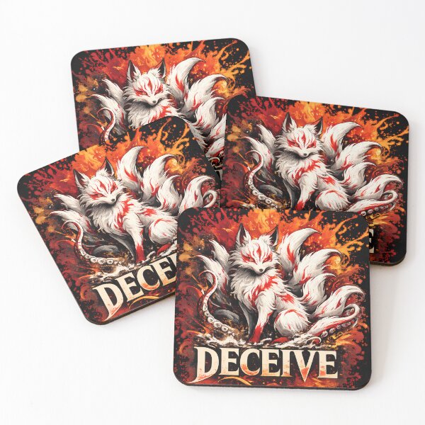 Item preview, Deceive Kitsune Dark Aesthetic Design designed and sold by RandomArtsByJo.
