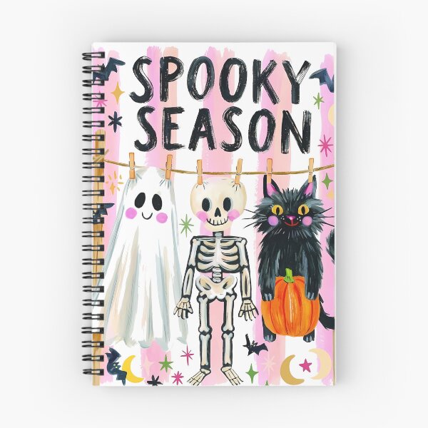 Item preview, Preppy Halloween Ghost and Cat designed and sold by OMITTEROMINOUS.