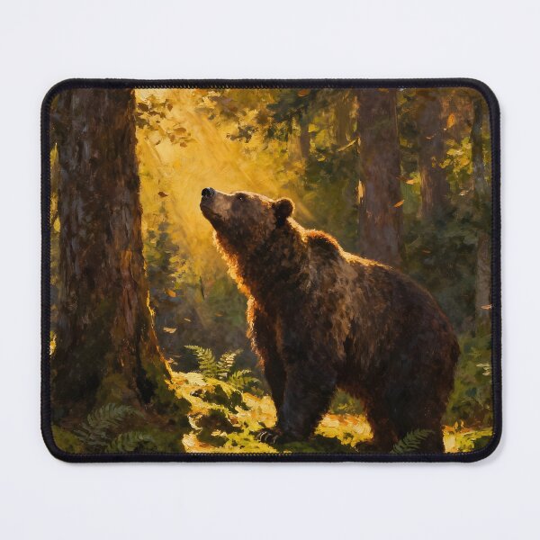 Item preview, Lone Grizzly Bear In The Forest designed and sold by Glimmersmith.