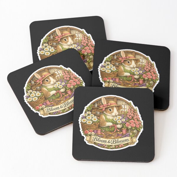 Item preview, Bloom & Blossom Bunny Florist Sticker | Cute Rabbit Flower Shop | Cottagecore Floral Art | Woodland Bunny | Spring Garden designed and sold by MrDev.