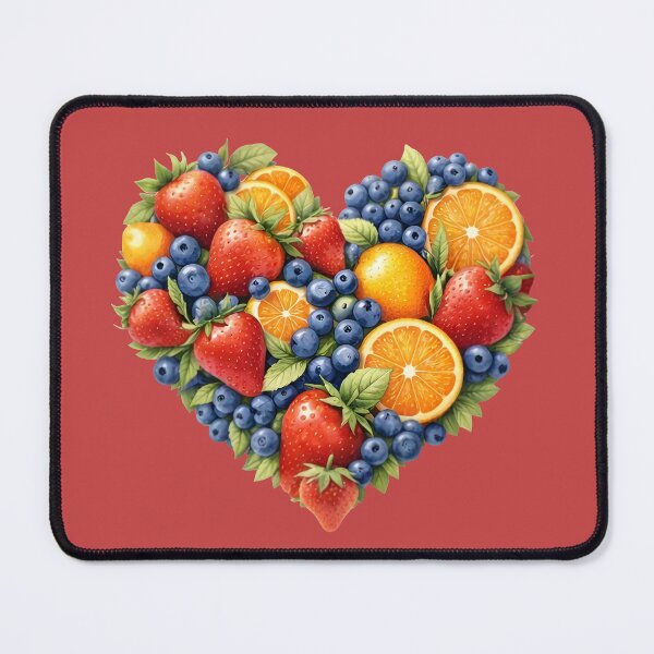 Item preview, Aesthetic Fruit Mix and Berries Heart Shaped Illustration⁠ designed and sold by Teenidesign .