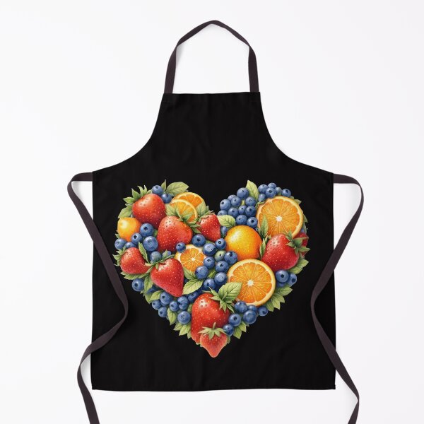 Item preview, Aesthetic Fruit Mix and Berries Heart Shaped Illustration designed and sold by Teenidesign .