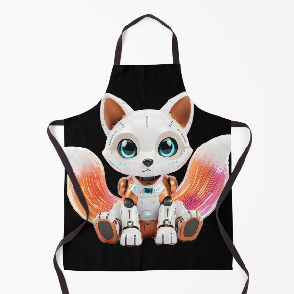 Item preview, Chibi Cyber Fox - Optic Fiber Companion Mech designed and sold by BGM by AI.