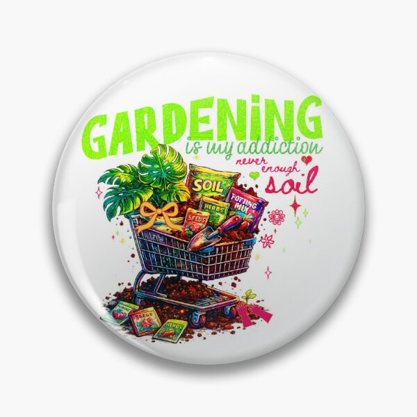 Item preview, Gardening Is My Addiction Distressed Design designed and sold by DivineHaven.