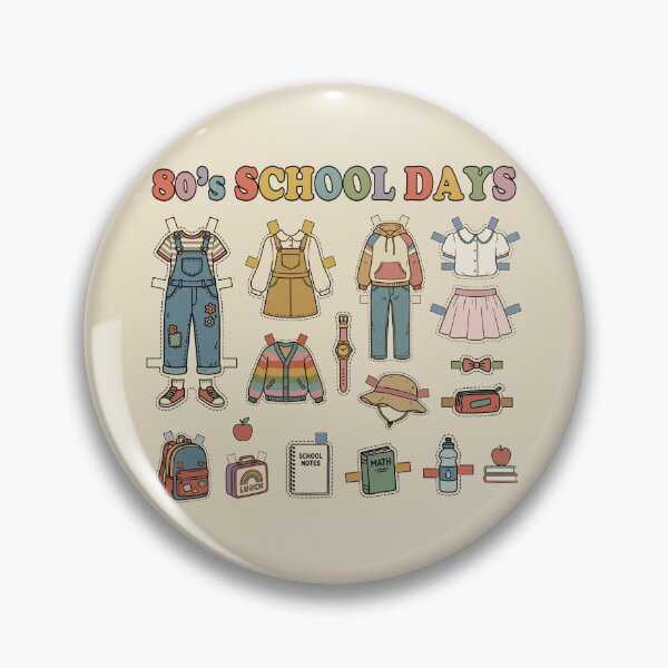 Item preview, 80s Back to School Paper Doll designed and sold by EunsooLee.