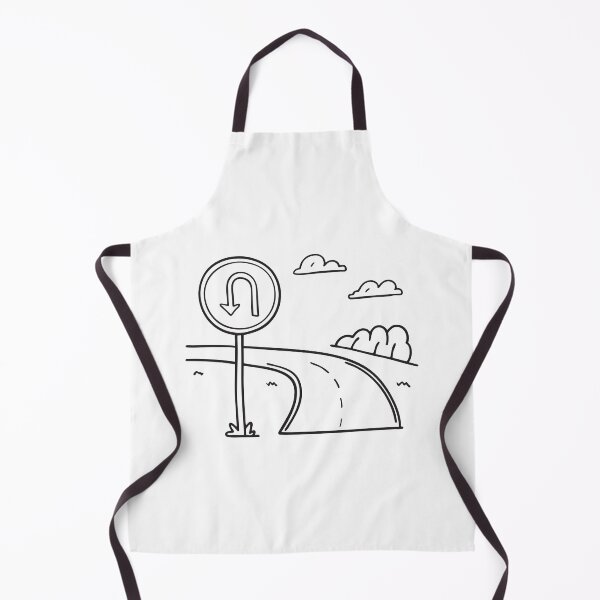 Item preview, U Turn Sign Along Peaceful Road designed and sold by rasagamastore.