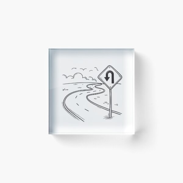 Item preview, U Turn Sign at Roadside designed and sold by rasagamastore.