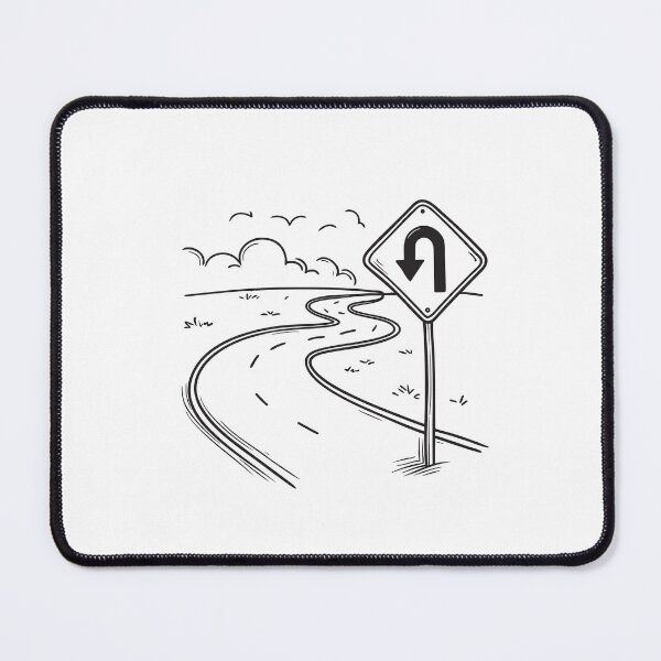 Item preview, U Turn Sign at Roadside designed and sold by rasagamastore.